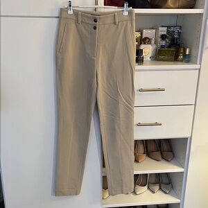 Massimo Dutti Beige/Tan Slim Classic pants